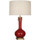 Athena 31.63 inch 150.00 watt Oxblood Table Lamp Portable Light