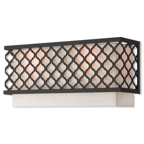 Arabesque 2 Light 16 inch English Bronze ADA ADA Wall Sconce Wall Light