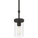 Lily 1 Light 4.75 inch Matte Black Pendant Ceiling Light