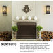 Montecito Outdoor Wall Mount Lantern in Museum Black