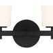 Colton Bath Wall Light in Black