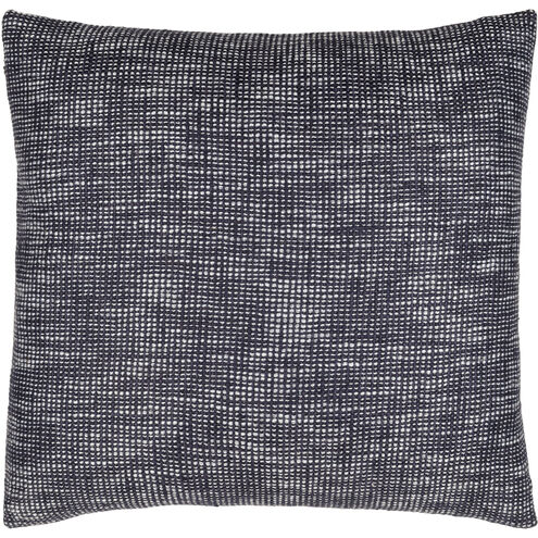 Margay 20 X 20 inch Ink Blue/White Accent Pillow