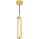 Neva LED 2.5 inch Satin Gold Mini Pendant Ceiling Light