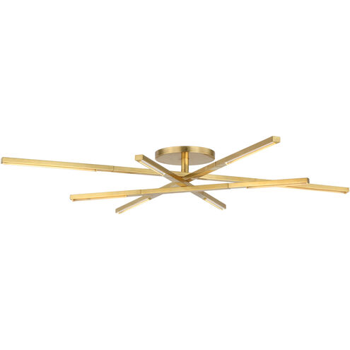 Sean Lavin Cityscape 8 Light 36.4 inch Hand Rubbed Antique Brass Flush Mount Ceiling Light