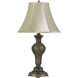 Cavan 26 inch 100 watt Antique Brass Table Lamp Portable Light