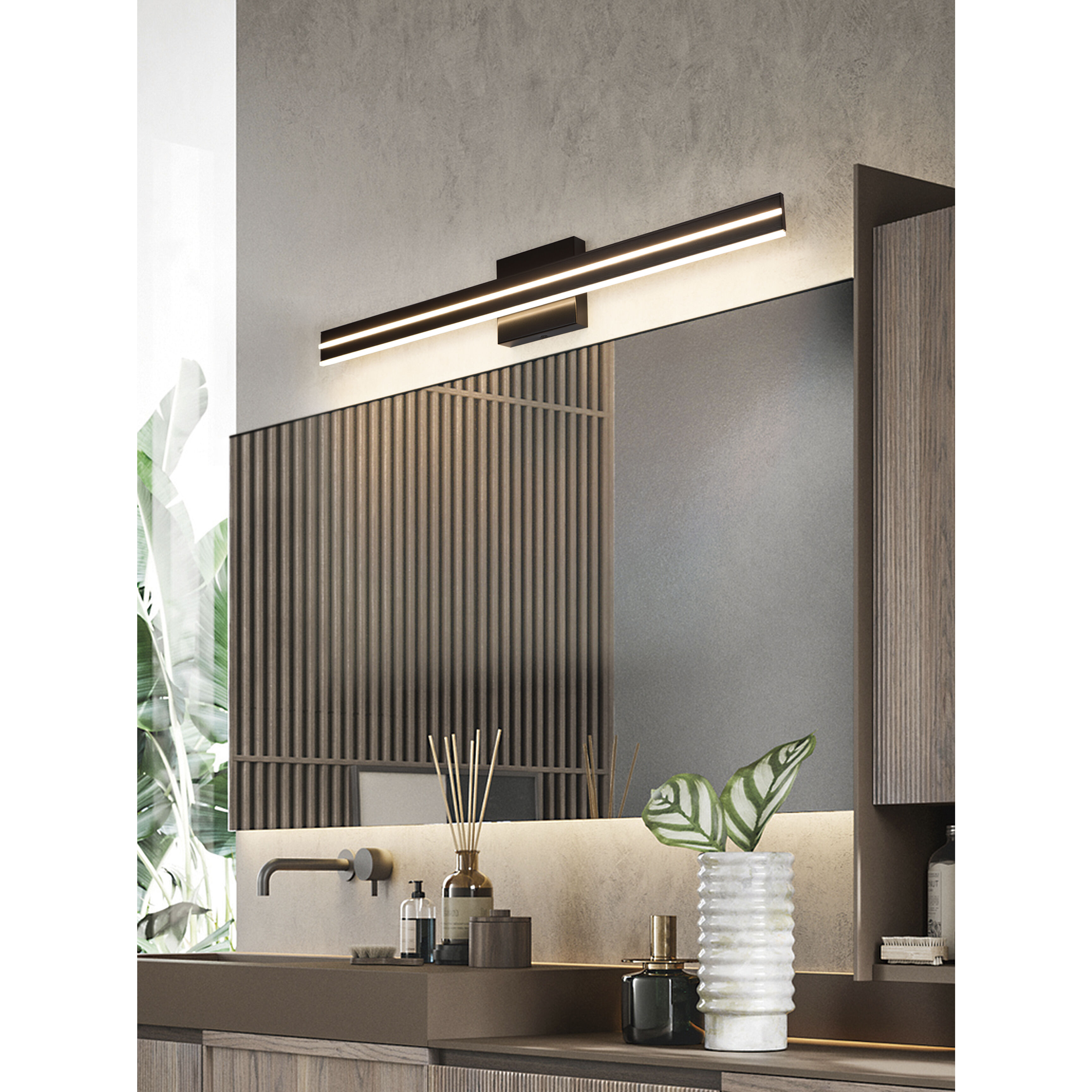 Athena LED 2.9 inch Satin Dark Gray Wall Sconce Wall Light