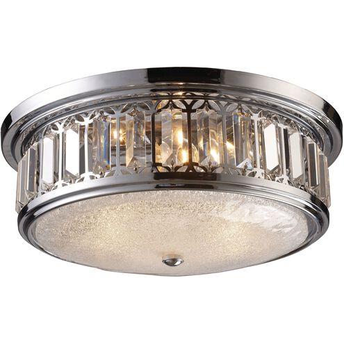 Flushmounts 3 Light 16 inch Polished Chrome Flush Mount Ceiling Light