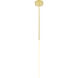 Hoops LED 5 inch Satin Gold Chandelier Ceiling Light