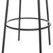 Soloist 29 inch Black and Tangerine Bar Stool