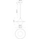 Alora Mood Fuji 1 Light 12.5 inch Matte Black Pendant Ceiling Light