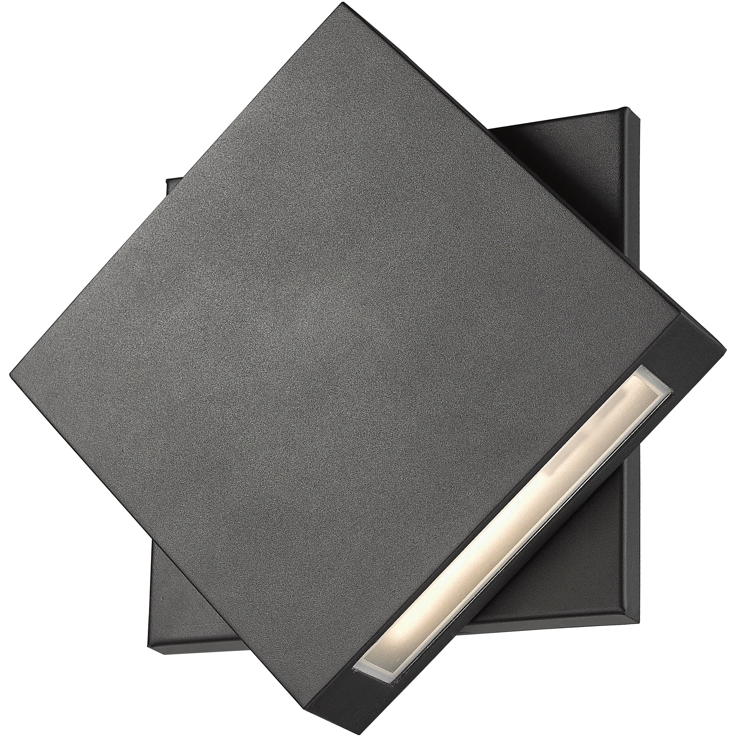 Quadrate LED 11.25 inch Black Outdoor Wall Light