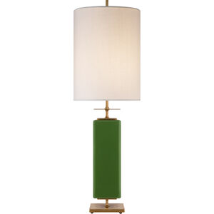 kate spade new york Beekman 37 inch 75.00 watt Green Table Lamp Portable Light in Cream Linen