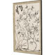 Shimmering Garden Neutral and Black and White Framed Art