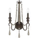 Kenwood 2 Light 10 inch Weathered Ash Sconce Wall Light
