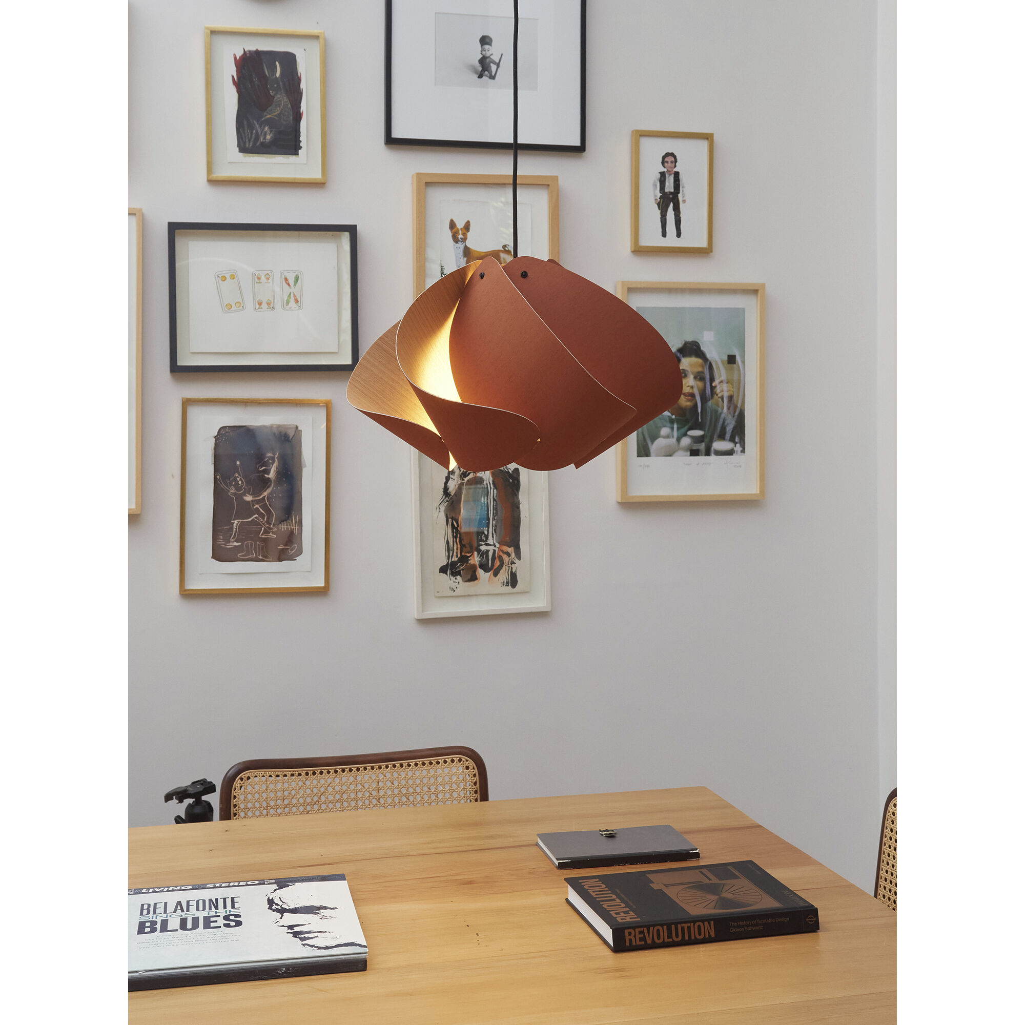 Matilda 1 Light 26.8 inch Black/Terracotta Pendant Ceiling Light in Terracotta/Ash, 27 in