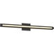 Plymouth LED 37.5 inch Black Bath Vanity Light Wall Light
