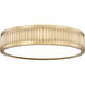 Stari LED 12.75 inch Modern Gold Flush Mount Ceiling Light