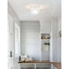 Nadine 1 Light 7 inch Aged Brass Flush Mount Ceiling Light