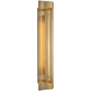 Ian K. Fowler Tristan LED 4 inch Hand-Rubbed Antique Brass Reflector Sconce Wall Light