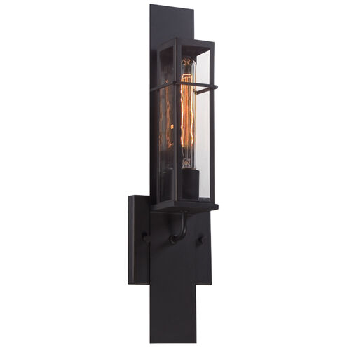 Muller 1 Light 19 inch Black Outdoor Wall Sconce