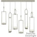 Delphi LED 48 inch Silver Pendant Ceiling Light in Down