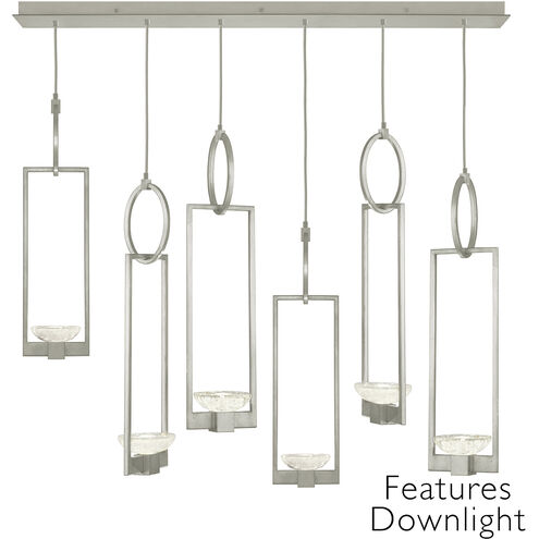 Delphi LED 48 inch Silver Pendant Ceiling Light in Down