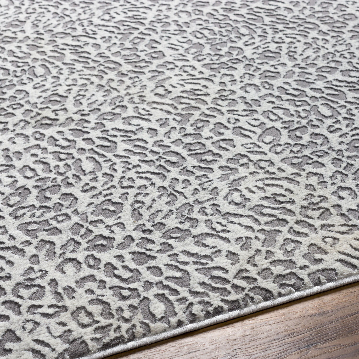 Tibetan 114 X 79 inch Charcoal Rug, Rectangle