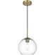 Baxter 1 Light 10 inch Satin Gold Pendant Ceiling Light