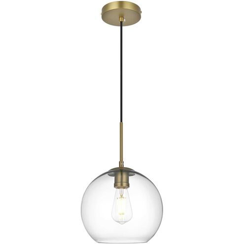 Baxter 1 Light 10 inch Satin Gold Pendant Ceiling Light