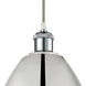 Ballston Dome LED 9 inch White and Polished Chrome Mini Pendant Ceiling Light