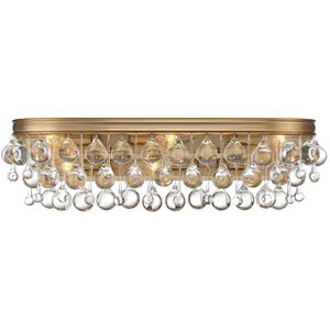 Calypso 6 Light 23 inch Vibrant Gold Bathroom Vanity Light Wall Light