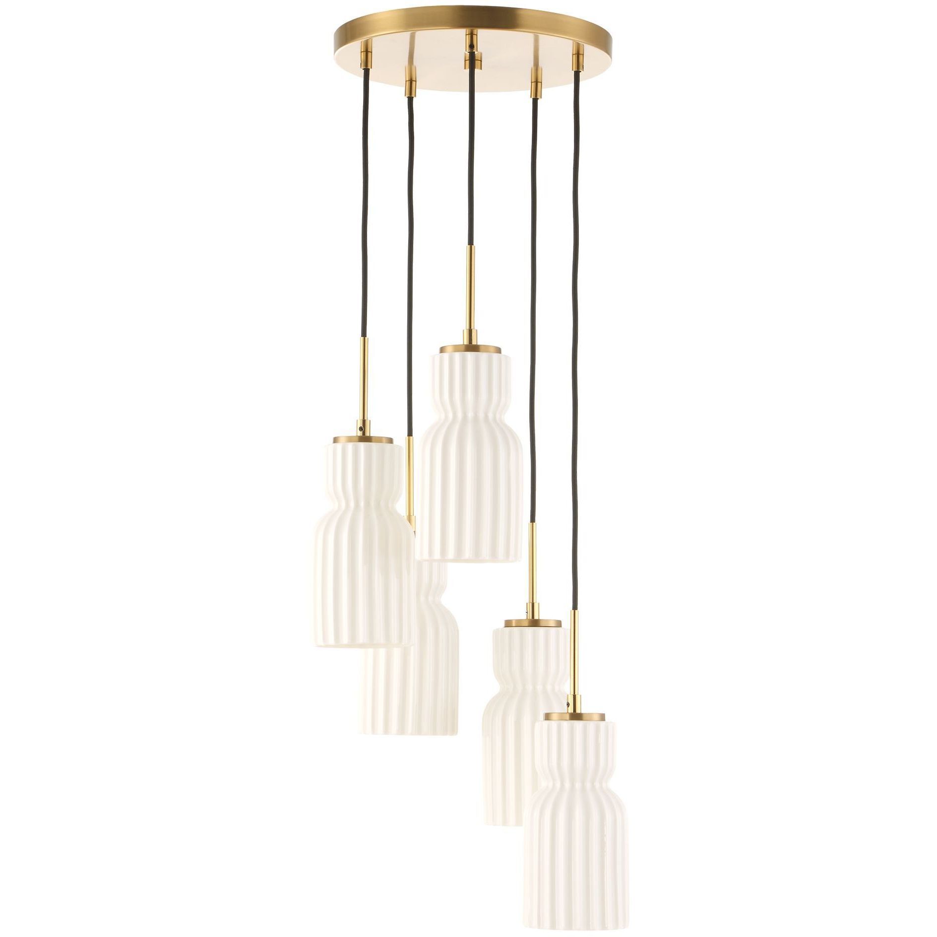 Vanier 5 Light 14 inch Warm Brass Pendant Ceiling Light