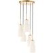 Vanier 5 Light 14 inch Warm Brass Pendant Ceiling Light