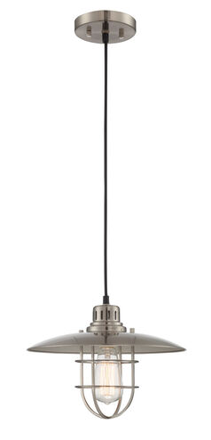 Lanterna II 1 Light 13 inch Polished Steel Pendant Ceiling Light