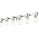 Midtown 6 Light 36 inch Brushed Nickel Bath Vanity Wall Light