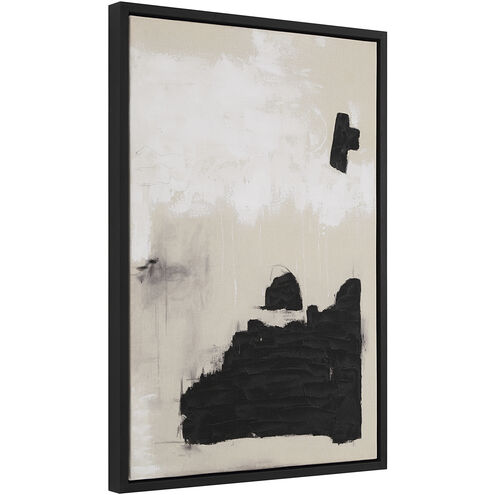 Asia Beige/Black/White Canvas Art, 2 Piece