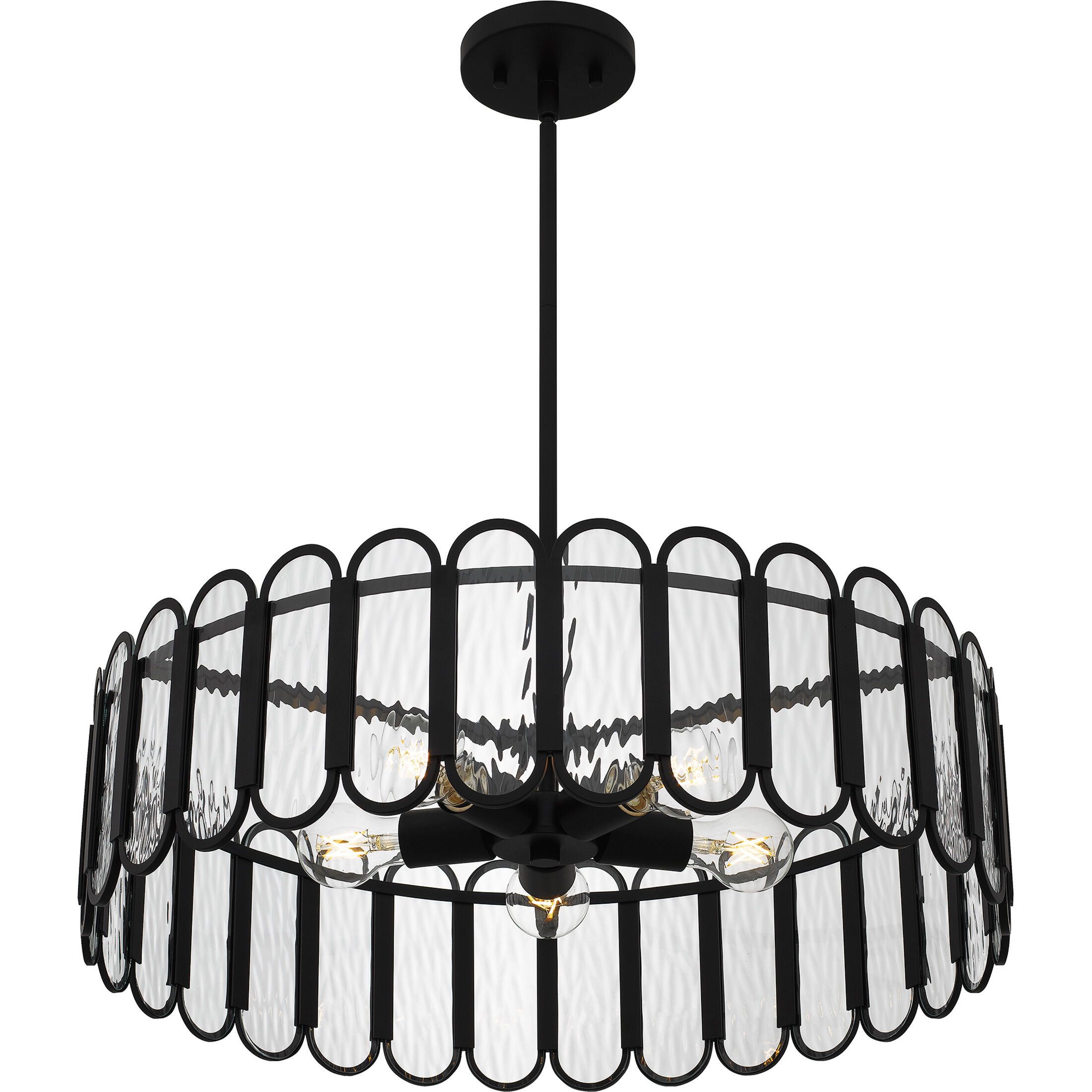 Vera 5 Light 24 inch Matte Black Pendant Ceiling Light