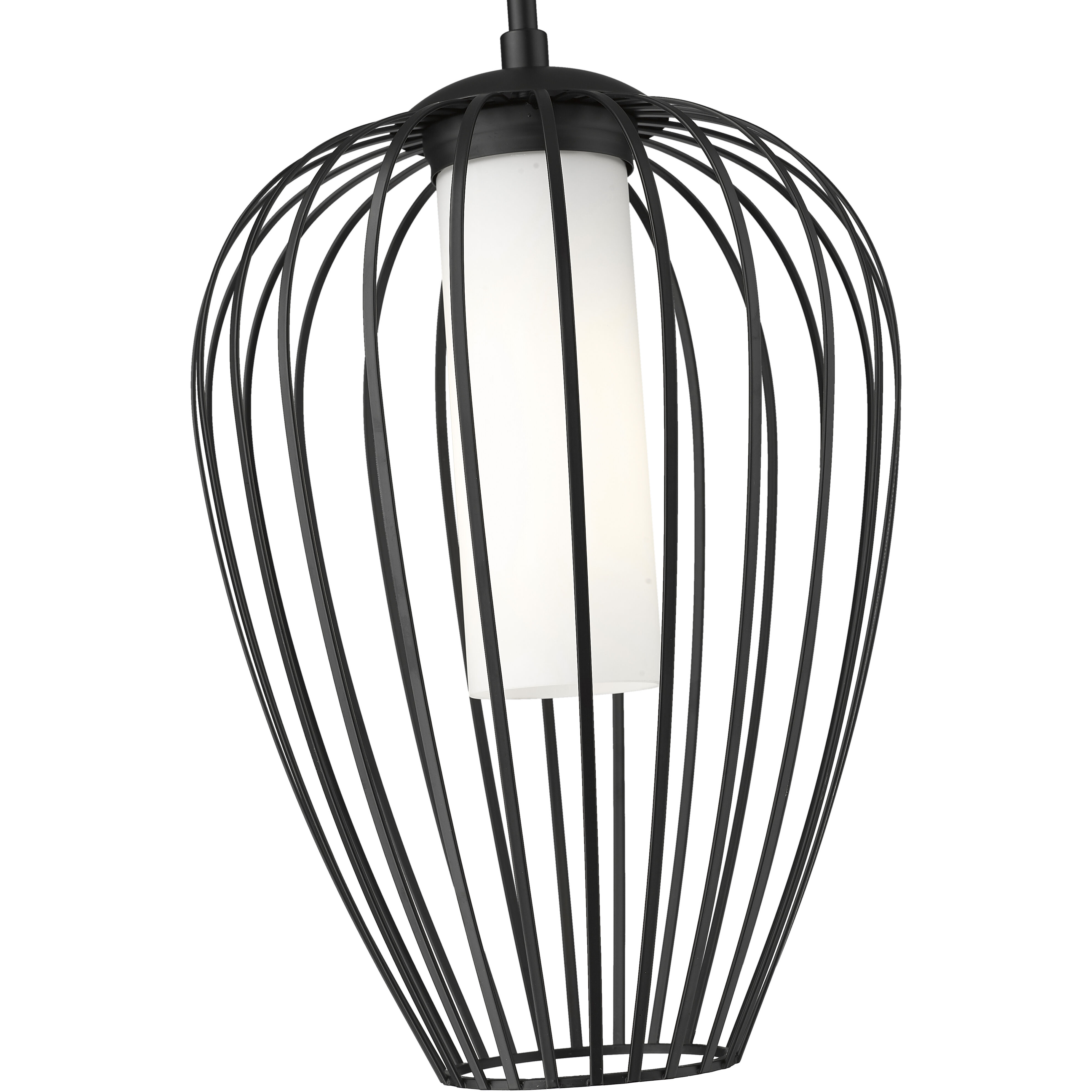 Savanti 1 Light 12 inch Matte Black Pendant Ceiling Light