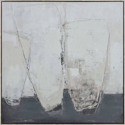 Burgess I Off White with Antique Gold Framed Wall Art