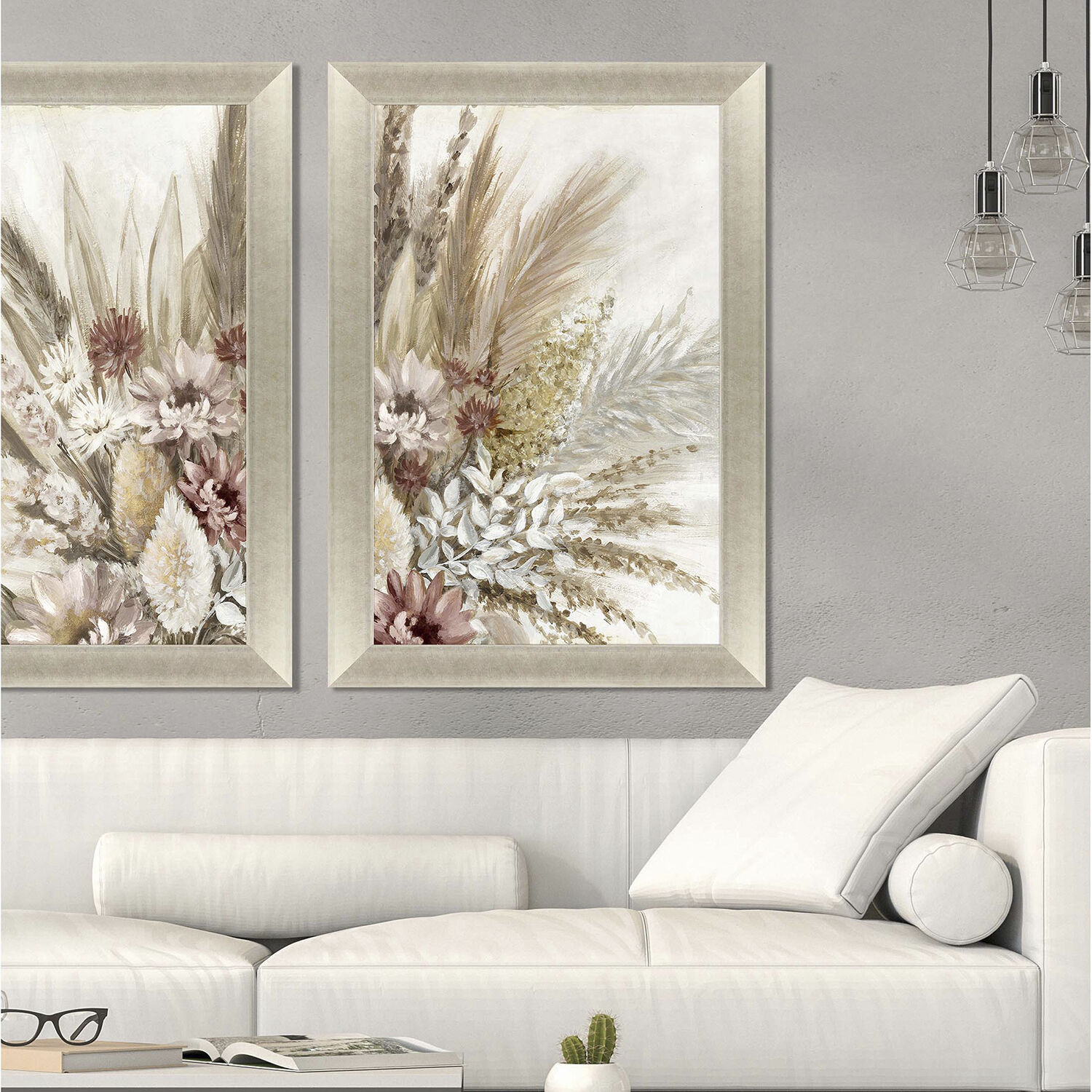 Send All Your Love Brown and Beige and Pink and Neutral Framed Art