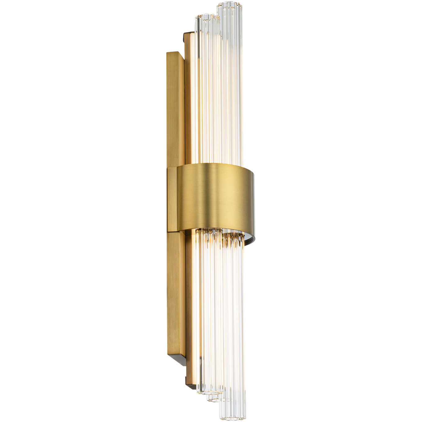 Luzerne LED 18 inch Aged Brass Bath Vanity & Wall Light in 18in.