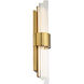 Luzerne LED 18 inch Aged Brass Bath Vanity & Wall Light in 18in.