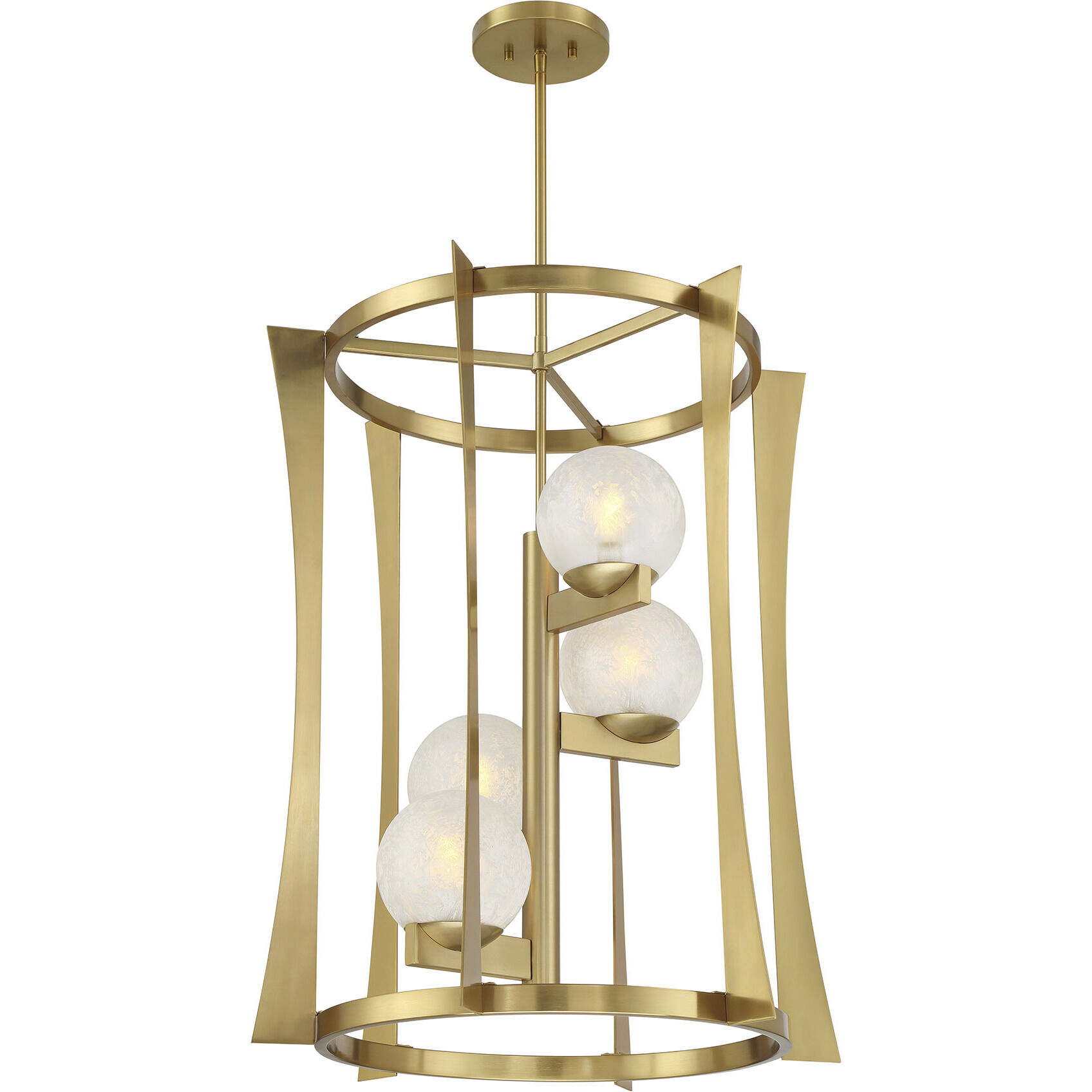 Darien 4 Light 23 inch Warm Brass Pendant Ceiling Light