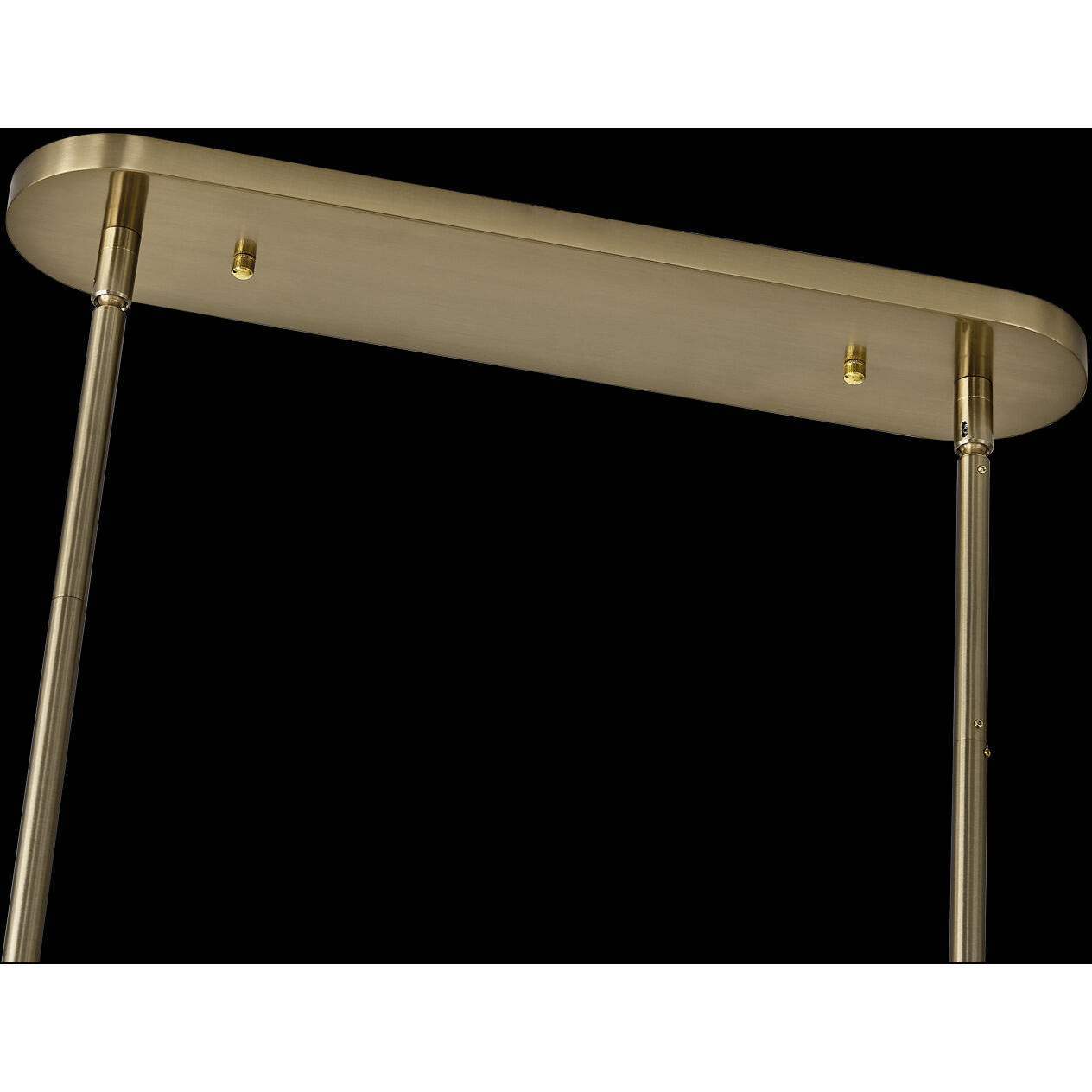 Farfalle 9 Light 9 inch Brushed Champagne Gold Linear Pendant Ceiling Light