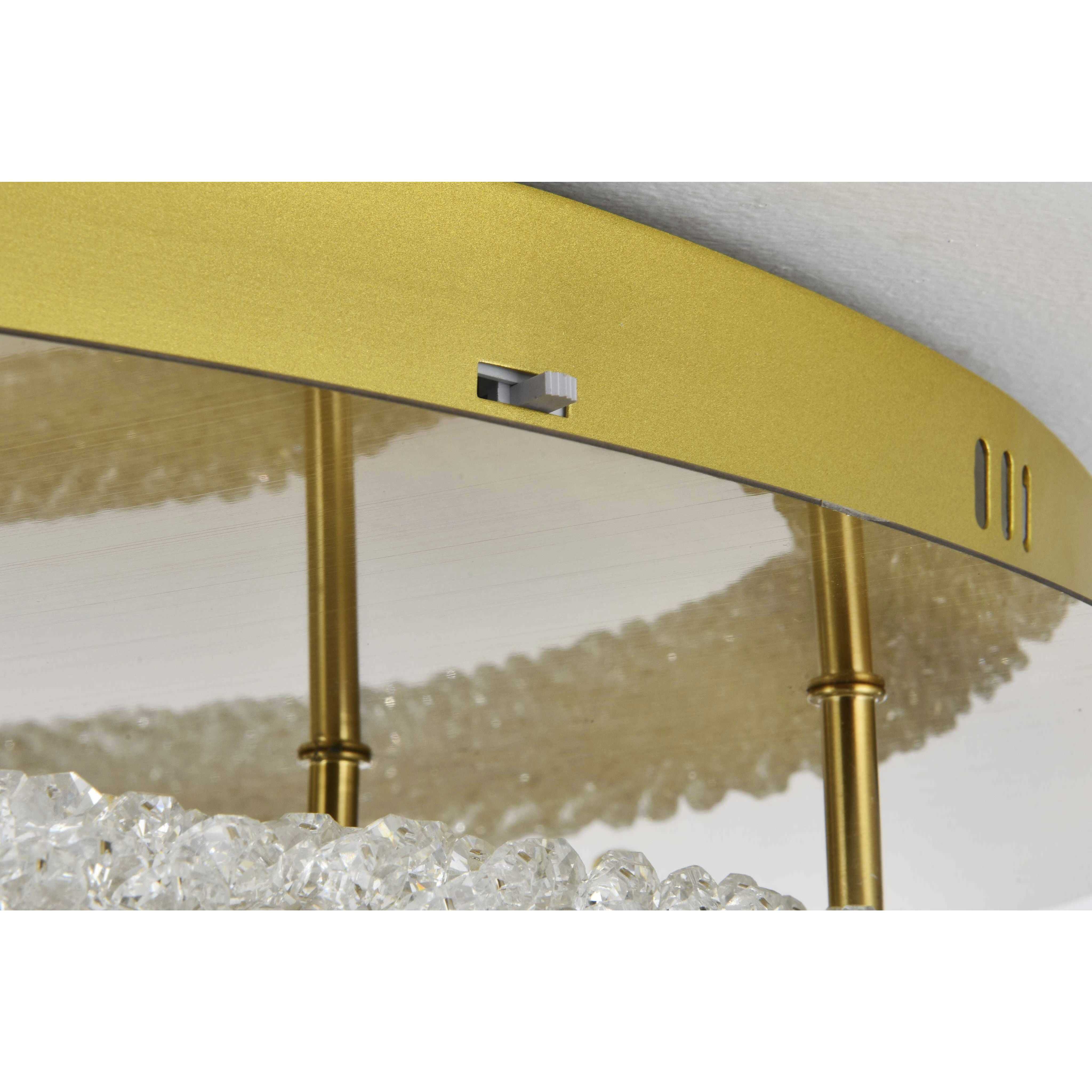 Bowen 2 Light 29.5 inch Satin Gold Flush Mount Ceiling Light
