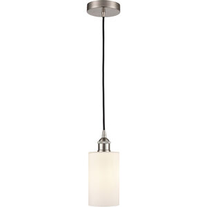 Edison Clymer LED 4 inch Brushed Satin Nickel Mini Pendant Ceiling Light