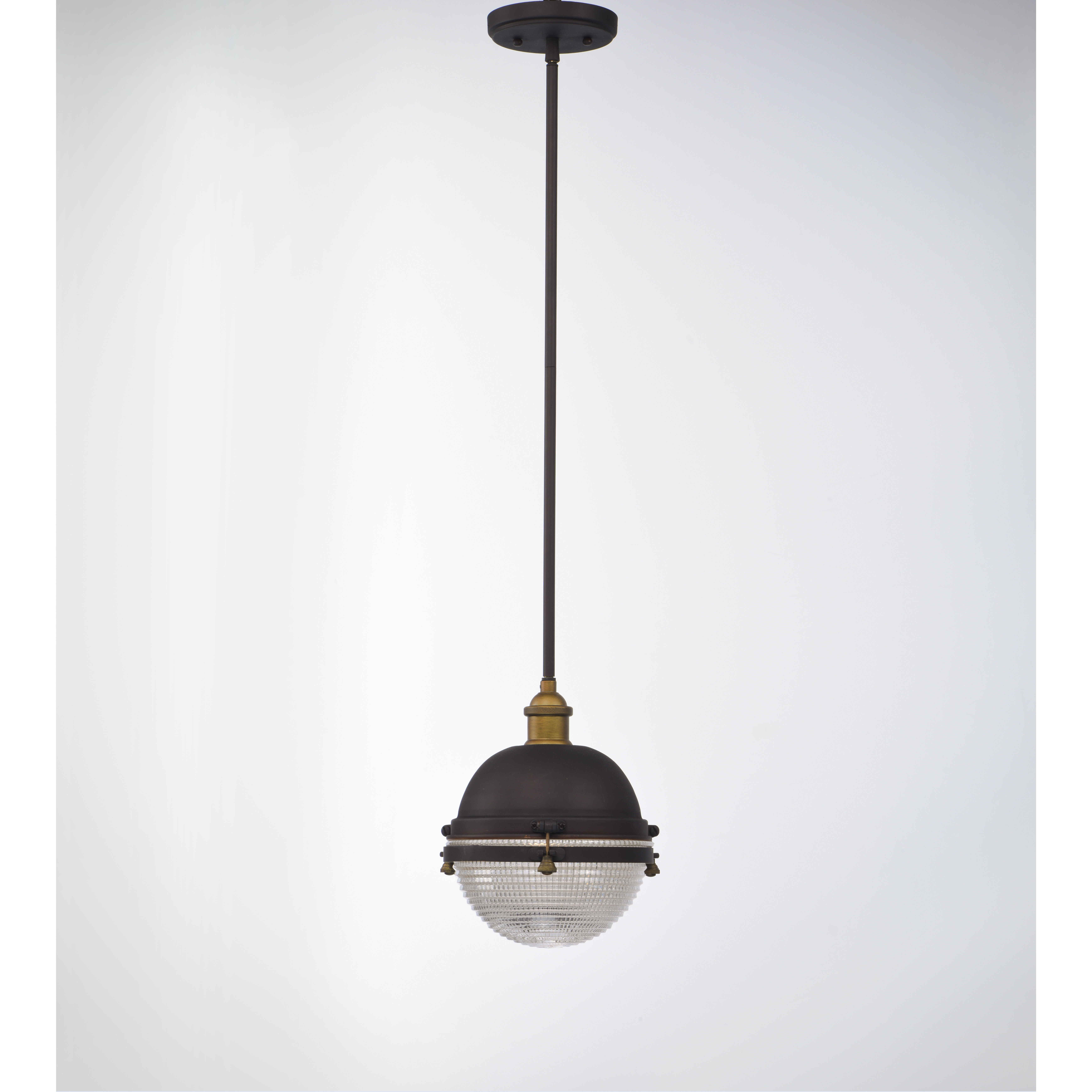 Portside 1 Light 10 inch Oil Rubbed Bronze/Antique Brass Outdoor Hanging Lantern