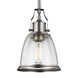 Hobson 1 Light 7.5 inch Satin Nickel Mini-Pendant Ceiling Light