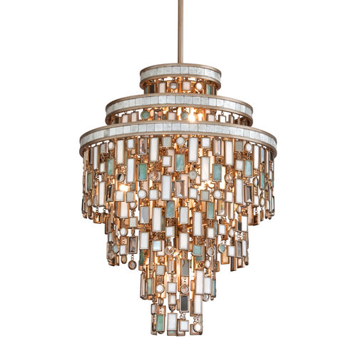 Dolcetti 7 Light 18 inch Dolcetti Silver Pendant Ceiling Light in 24.50