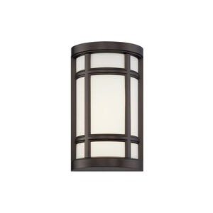 Logan Square LED 8 inch Burnished Bronze ADA Wall Sconce Wall Light, Interior/Exterior